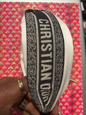 Dior Black and White Knotted Headband